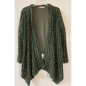 Young Essence jacket green & gold sz Large